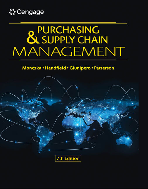 Purchasing And Supply Chain Management 7th Edition 9780357442142