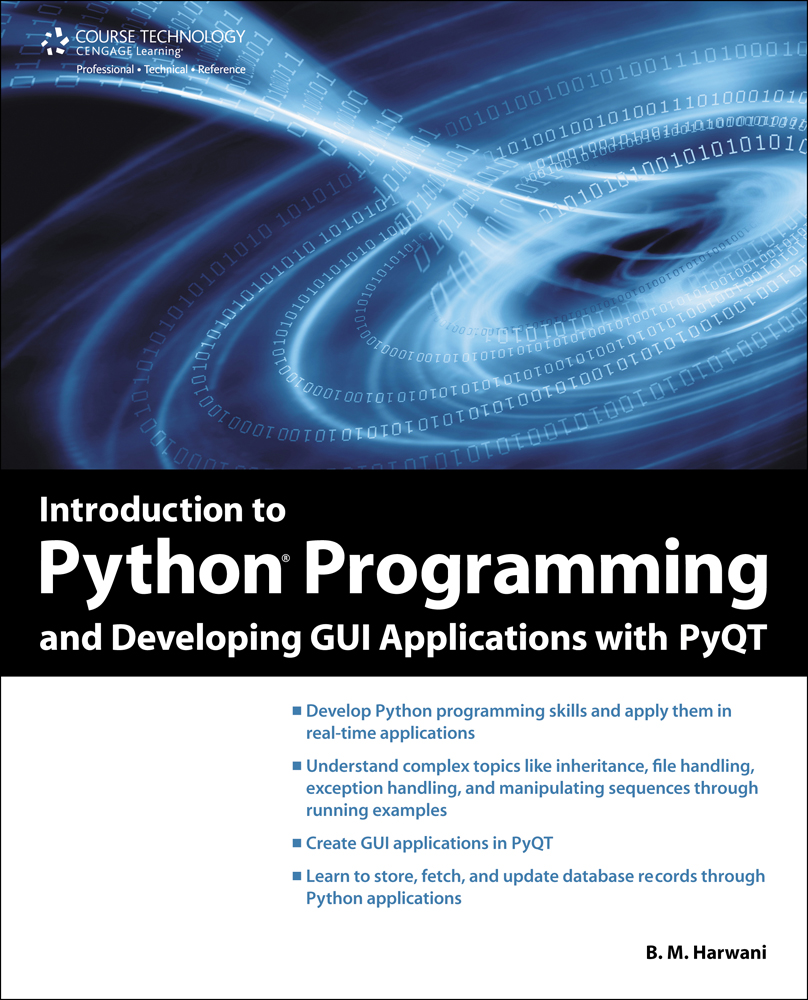 Introduction To Python Programming And Developing Gui Applications With Pyqt 1st Edition Cengage 0966