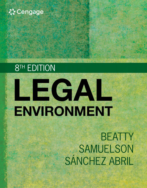 Legal Environment, 8th Edition - 9780357634448 - Cengage