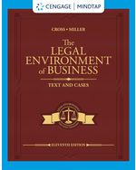 MindTap for Cross/Miller's The Legal Environment of Business: Text and Cases, 1 term Instant Access