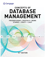 MindTap for Friedrichsen/Ruffolo/Monk/Starks/Pratt/Last's Concepts of Database Management, 1 term Instant Access