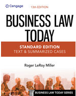 Cengage Infuse for Miller's Business Law Today, Standard: Text & Summarized Cases, 1 term Instant Access