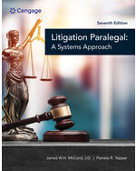 Cengage Infuse for McCord/Tepper’s The Litigation Paralegal: A Systems Approach, 1 term Instant Access