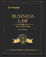 MindTap for Clarkson/Miller's Business Law: Text & Cases, 2 terms Instant Access