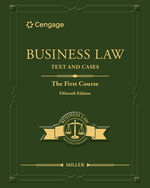 MindTap for Miller's Business Law: Text & Cases - The First Course, 1 term Instant Access