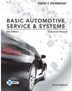 Classroom Manual for Hadfield's Today's Technician: Basic Automotive Service and Systems, 5th