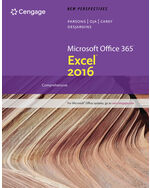 MindTap Computing, 2 terms (12 months) Instant Access for Carey/DesJardins’ New Perspectives Microsoft® Office 365 & Excel 2016: Comprehensive
