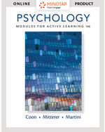 MindTap Psychology, 1 term (6 months) Instant Access for Coon/Mitterer/Martini's Psychology: Modules for Active Learning