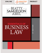 MindTap Business Law, 2 terms (12 months) Instant Access for Beatty/Samuelson/Abril's Essentials of Business Law