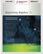 WebAssign Instant Access for Clark/Anfinson's Beginning Algebra: Connecting Concepts through Applications, Single-Term
