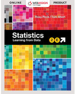 WebAssign Instant Access for Peck/Short’s Statistics: Learning from Data, Single-Term